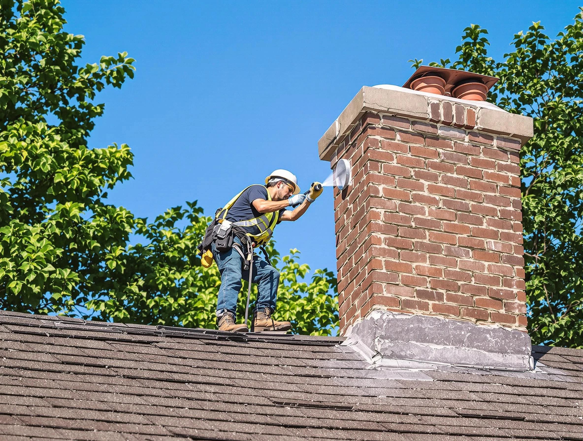 Washington Chimney Sweep performing an inspection with advanced tools in Washington, PA