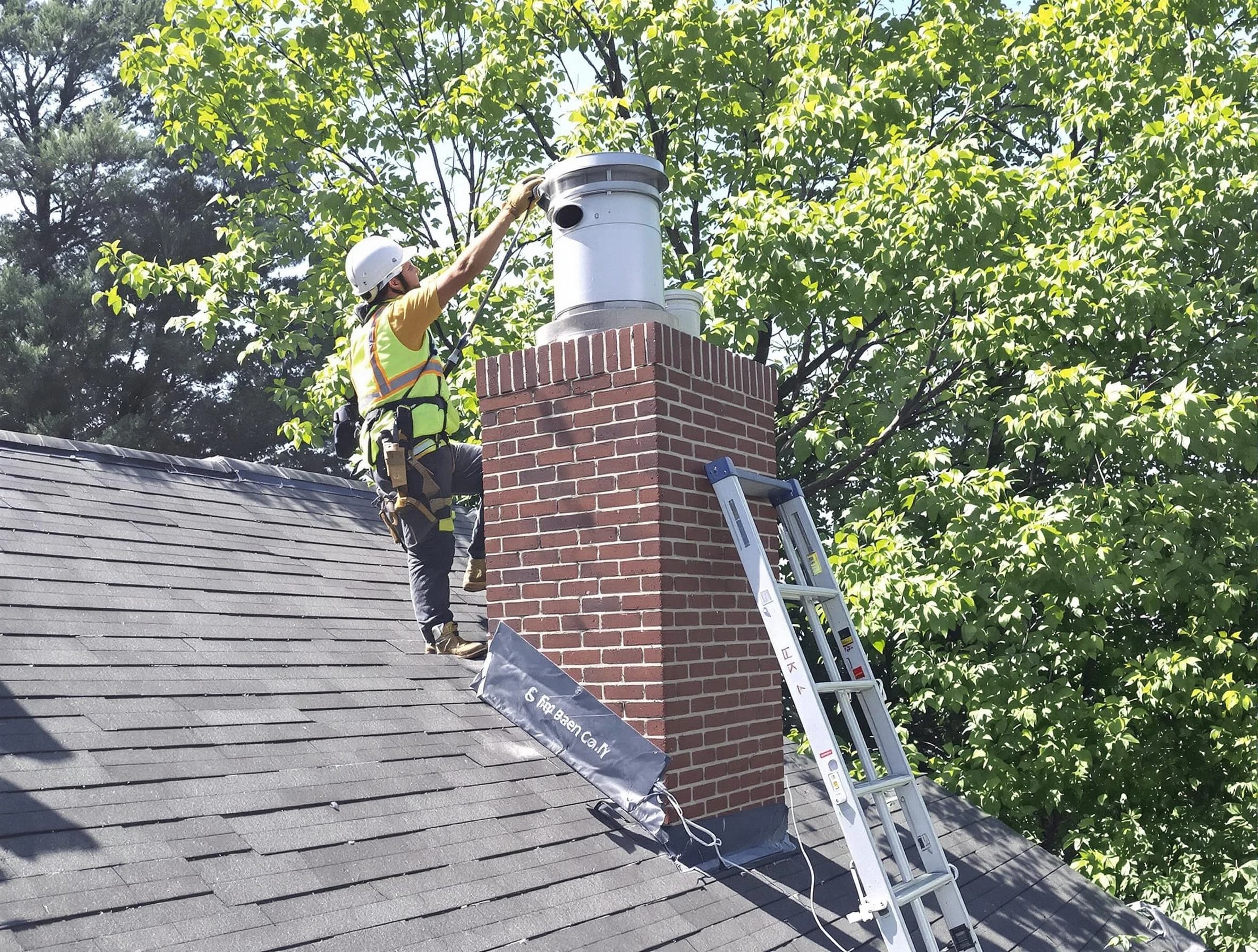 Chimney liner inspection by Washington Chimney Sweep in Washington, PA