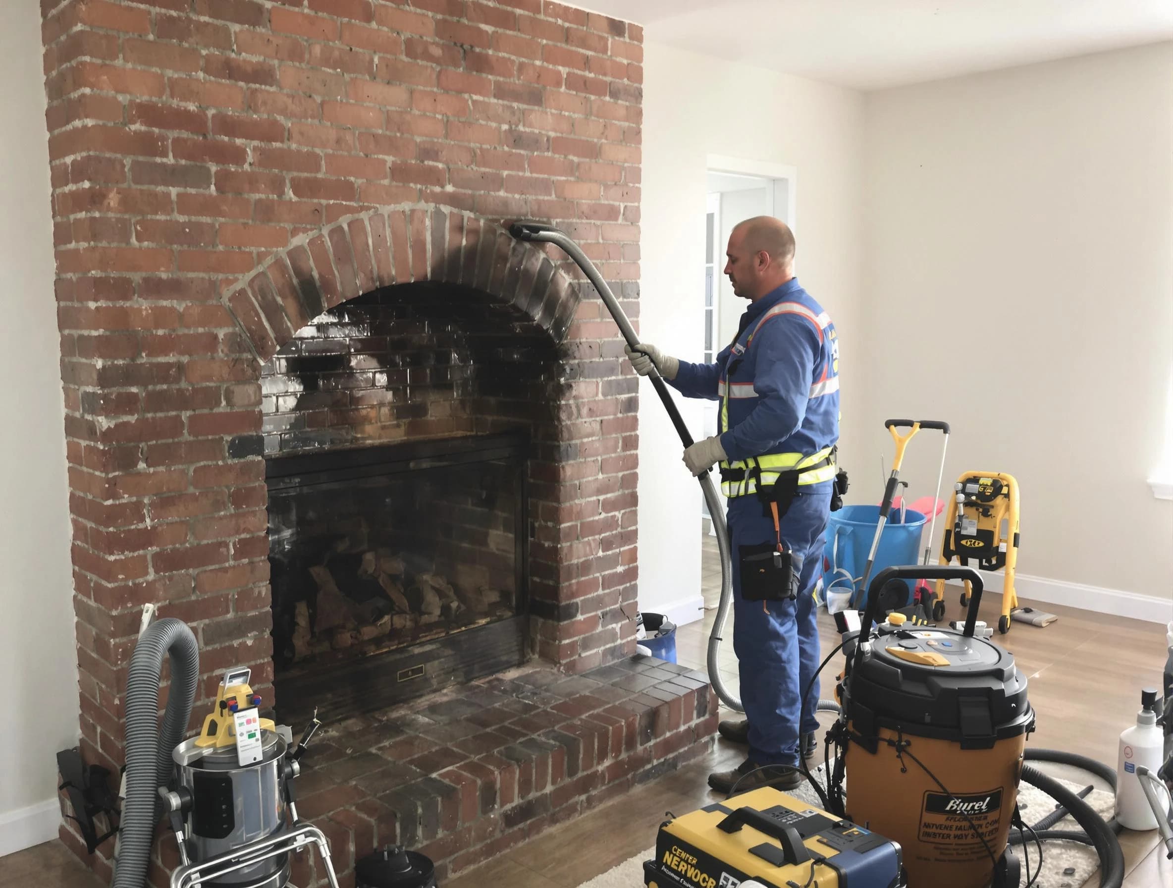 Washington Chimney Sweep expert performing detailed chimney sweep in Washington, PA