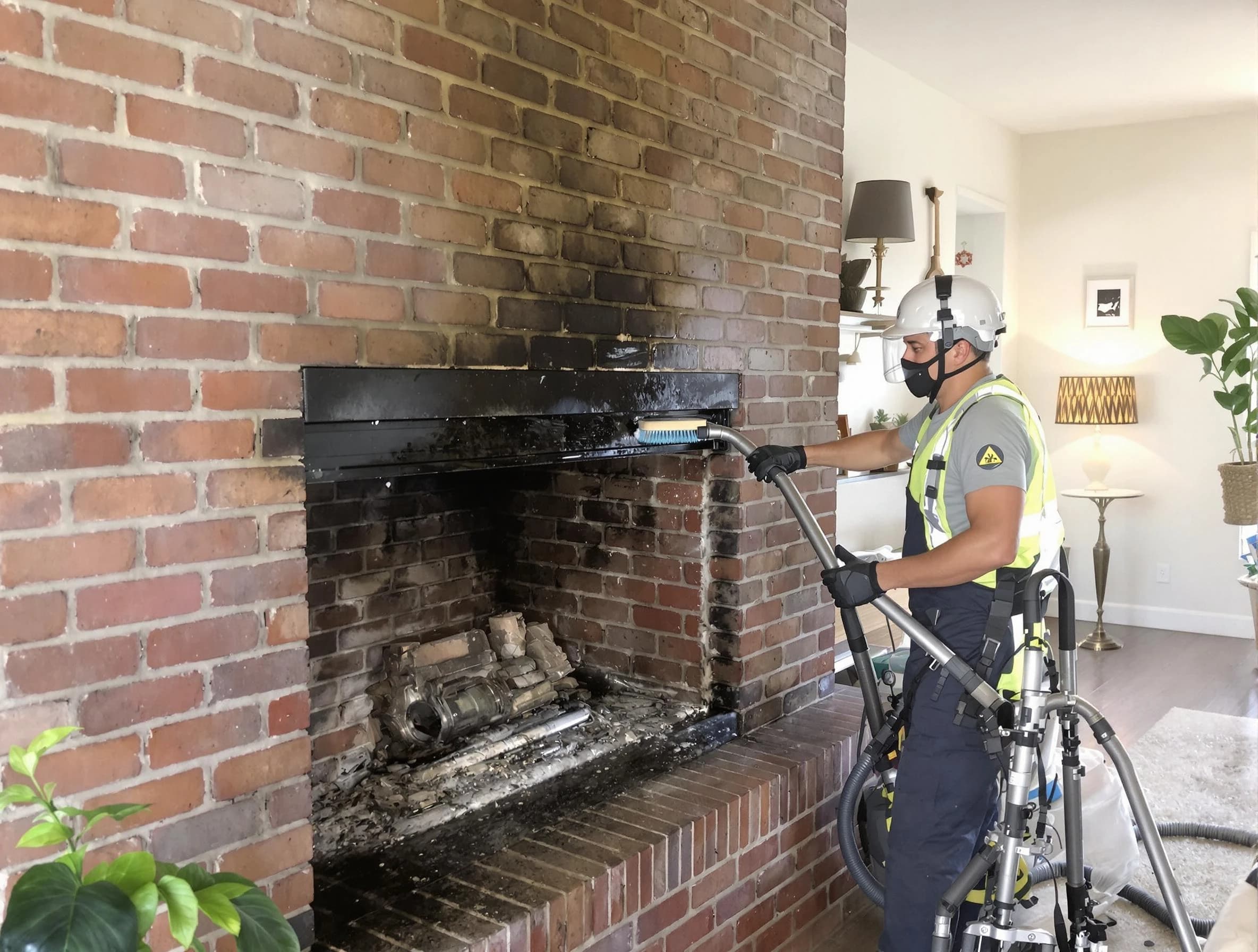 Washington Chimney Sweep providing fireplace cleaning services in Washington, PA