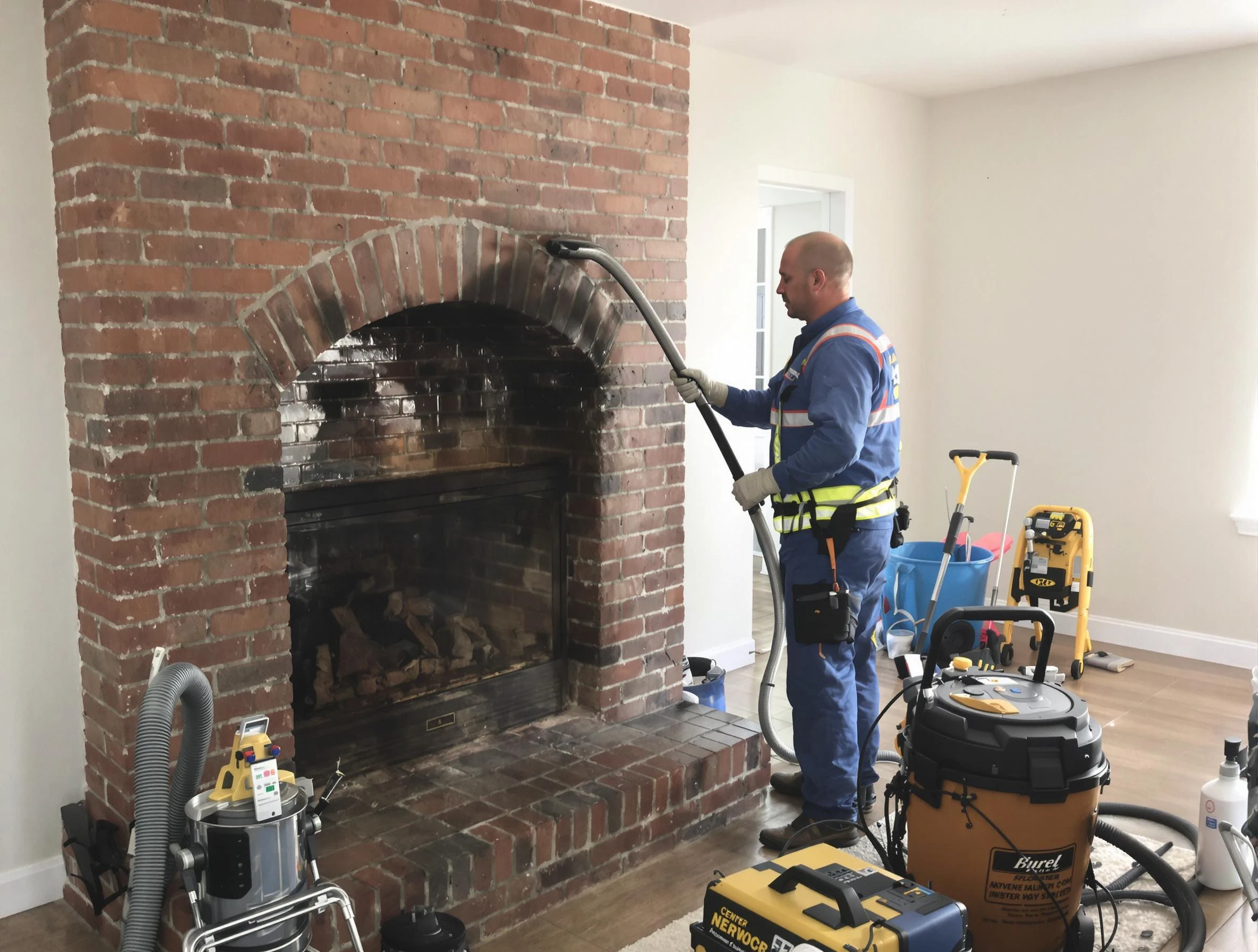 Washington Chimney Sweep expert performing detailed chimney sweep in Washington, PA